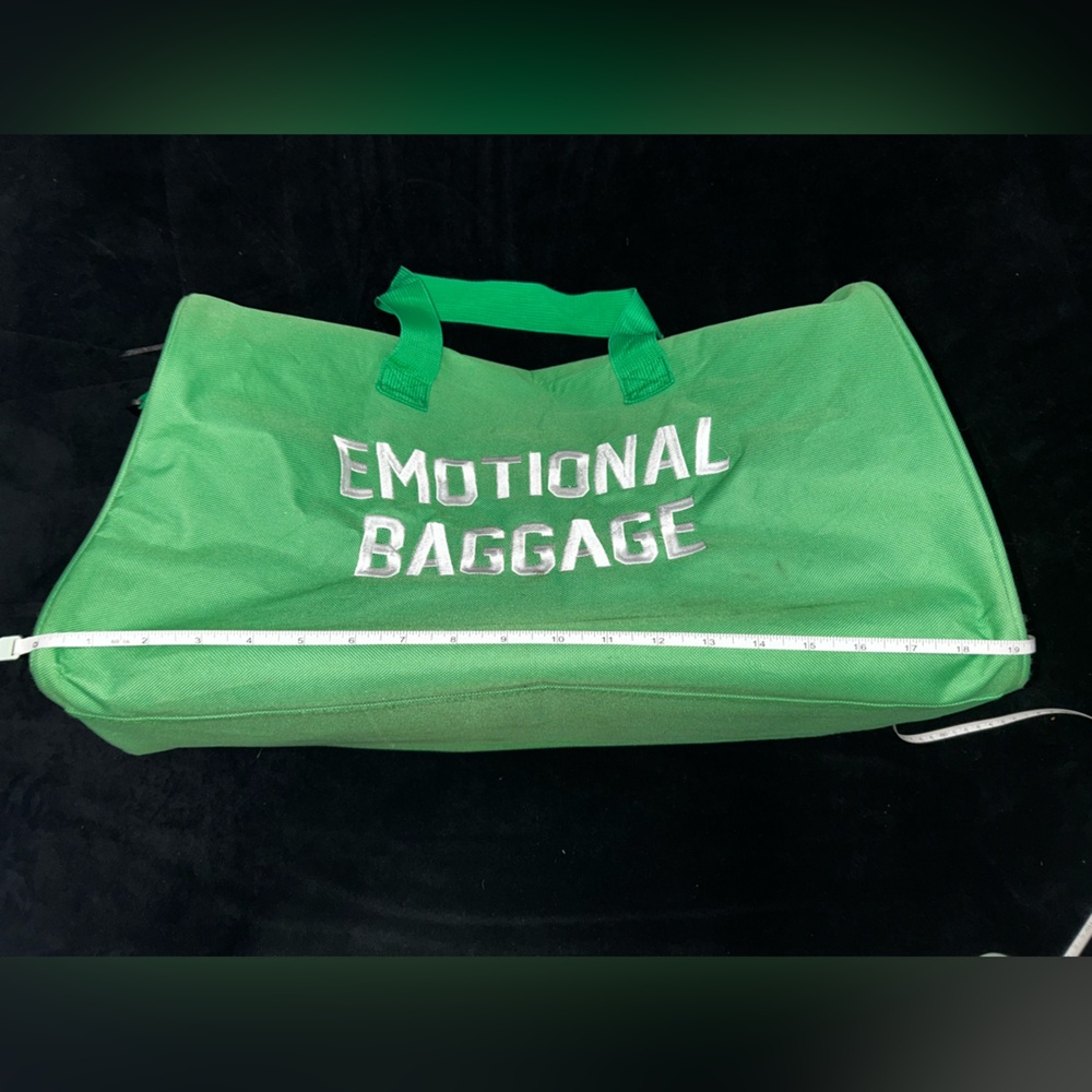 Emotional Baggage Green Duffel Bag - Picture 9 of 12